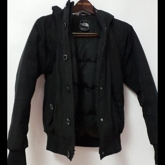 THE NORTH FACE BLACK HEAVY SHORT COAT SZ XS/TP - Picture 7 of 8